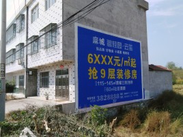 盈江墙体广告质量分析