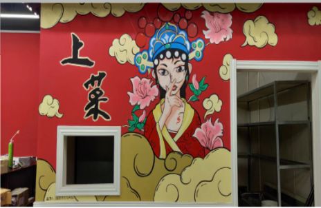 盈江墙体彩绘的发展和应用